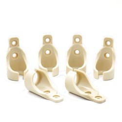 CORINTH Universal Bungee Kit Parts for Sun Shades Blackout Roller up Blinds (6 Circle Receiver, Beige)