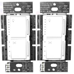 Lutron Maestro Fan Control and Light Dimmer for Dimmable LEDs, Incandescent, and Halogen Bulbs, Single-Pole, MACL-LFQ-WH, White (2-Pack)