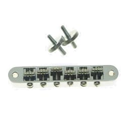 Dopro Chrome Guitar Roller Saddle Bridge Tune-O-Matic Bridge For USA Les Paul,SG,ES Dot,Gretsch Bigsby T-O-M with M4 Posts