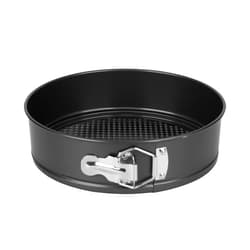 FLEEODAN 9 Inch Nonstick Springform Pan - Cheesecake Pan with Removable Bottom, Round Baking Mold for Cheesecake, Pie, Desserts & More - Baking Bakeware Accessory, Matte Black