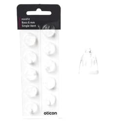 Chipsyfruit Oticon Bass Single Vent MiniFit Dome 6mm 1-Pack (10.0 Count) by Oticon in Denmark