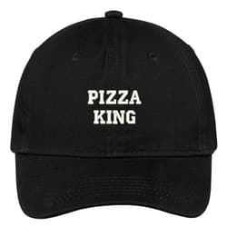 Trendy Apparel Shop Pizza King Embroidered Low Profile Adjustable Cap Dad Hat