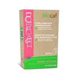 Urnex Biocaf Machine Cleaner-Cleaning Powder-3 Single Use Packets-Compatible with Keurig Delonghi Nespresso Ninja Hamilton Beach Mr Coffee, 0.32 Ounce (Pack of 3), Pink