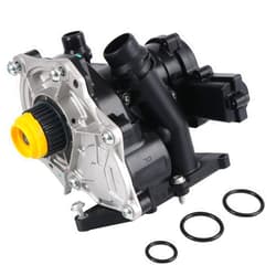 JDMSPEED Water Pump Thermostat Housing Assembly 06L121011B Replacement For Audi A3 A4 A5 S3 TT, Replacement For Volkswagen VW Golf Beetle Passat SportWagen 1.8T 2.0T Replaces 06L121111J 06L121111H