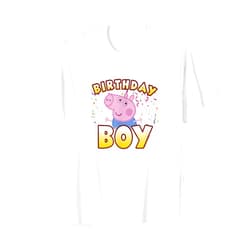 Peppa Pig George Birthday Boy Holiday Confetti Logo T-Shirt
