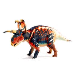 Creative Beast Studios Beasts of The Mesozoic: Ceratopsian Series Albertaceratops 1:18 Scale Action Figure, Multicolor