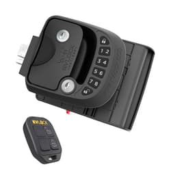 RVLOCK Compact RV Door Lock Replacement with Keyless Entry and Remote, Secure Low Profile RV Door Latch, Perfect Camper Door Lock for a Majority of RVs, Patented Security Technology