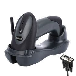 EVAWGIB Handheld Wired QR Barcode Scanner 1D Laser 2D Bar Code Reader with USB and RS232 Interface for Serial Connection