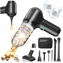 ILADYS Car Vacuum Cordless, 18000PA Handheld Car Vacuum Cleaner Portable with Brushless Motor, 4 in 1 Dust Suction & Air Blower & Hand Pump & Inflatable, Mini Hand Vacuum for Car,Home,Office,Sofa
