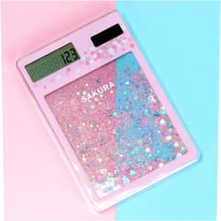 VENLLNEV Pink Calculator Small Cute Mini Calculators Classroom Gifts for Girls Pocket Kawaii Calculator Birthday Gift for Kids