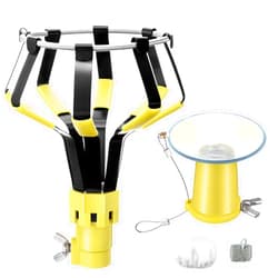 Dreyoo 2 Piece Set Light Bulb Changer, Floodlight Bulb Changer and Suction Cup Light Bulb Changer Compatible with DocaPole and Other Standard Threaded Extension Pole (Pole Not Included)