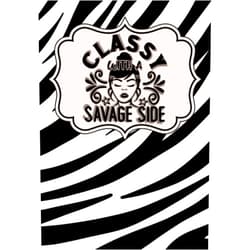 Visionary Mind Classy With A Savage Side: Blank Lined Notebook ( 6x9 ) 100 Pages, Perfect Gift Idea (Girl Gang)