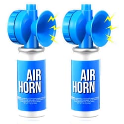 Saillong 2 Pack 1.4oz Marine Boat Air Horn, Loud Air Horns for Safety, Mini Small Blow Fog Bear Horn, Meet Coast Guard, Emergency Use for Marine Boating Sporting Events Outdoor Alarm