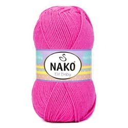 Nako Elit Baby,Baby Knitting Yarn,(4Pack),Anti-Pilling (Low-Pilling)Featured,Each Skein/Ball 100 g (3.5 oz) (Desert Rose 5278)