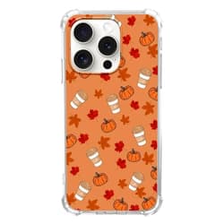 KatocZarl Autumn Coffee Pumpkin Maple Leaf Case Compatible with iPhone 14 Pro Max, Cool Trendy Design Slim Shockproof TPU Bumper Protective Cover Case for iPhone 14 Pro Max