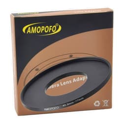 AMOPOFO 40.5mm to 77mm Camera Filter Ring/40.5mm to 77mm Step-Up Ring Filter Adapter for 77mm UV, ND, CPL Filter,Metal Step-Up Ring