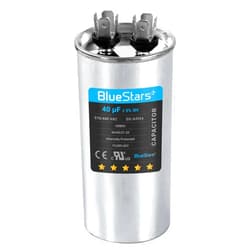 BlueStars 40 uF/MFD 370-440VAC Round Run Start Capacitor Replacement Part by Blue Stars - Exact Fit for AC Motor Run or Fan Start and Cool or Heat Pump Air Conditioner
