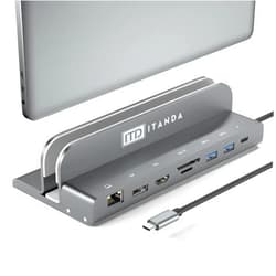 ITD ITANDA USB C Laptop Docking Station - ITD ITANDA - Laptop Hub Docking Station, 8 in 1 Docking Station for USB C Laptop and Phone, Compatible with MacBook Pro, Samsung Galaxy NoteBook