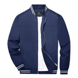 Boladeci Men's Bomber Jackets Lightweight Water Resistant Breathable Spring Fall Full Zip Thin Windbreaker Light Jackets