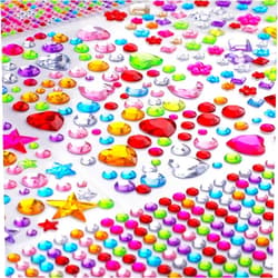 NIUBIER Gem Stickers, 1510pcs Rhinestone Stickers, Self Adhesive Jewel Stickers, Bling Gems for Crafts, Stick on Gems for Makeup, DIY, Eye, Nail, Assorted Sizes