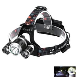 WalkThree Head Lamps for Camping Headlamps for Adults, Super Bright Led Waterproof Running Headlamp Rechargeable, 90° Adjustable Head Lights for Forehead with Adjustable Headband for Outdoor Fishing,Cycling