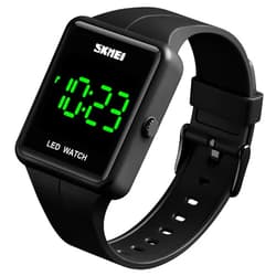 Gosasa Large Face LED Digital Watch Date Time 3Bar Waterproof Wristwatch Men Women Sports Watches