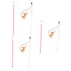 BESPORTBLE 6 Pcs Mouse Cat Teaser Cat Rod Toy Cat Toy Cat Stick Toy Cat Teasing Toy Funny Cat Teaser Cat Wand Cat Kitten Toy Cat Exerciser Stick Toy Cat Teaser Stick