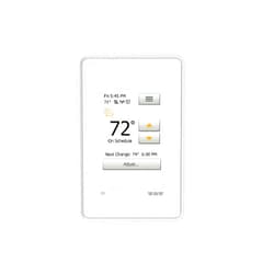 Schluter Ditra-Heat-E-WiFi Thermostat with Floor Sensor - Ideal for Home Floor Heating - Programmable Touchscreen, Energy Monitoring, App-Controlled, Smart Home Integration - DHERT104/BW
