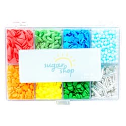 JB Sugar Shop Sugar Shop 8 Mix Assorted Kids Sprinkles for Decorating Cakes, Cupcakes, Cookies and More (Rainbow Sprinkles)