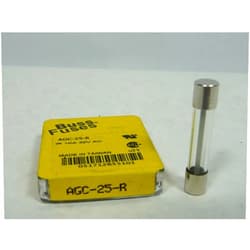 Bussmann AGC-25-R Fast Acting Glass Fuse 25A 32V 0.25x1.25