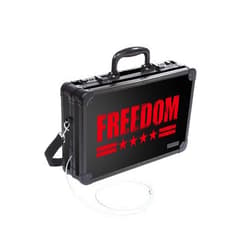 Vaultz Locking Hard-Sided Handgun Case, 14.5 x 3.5 x 10 Inches, Freedom (VZ03562)