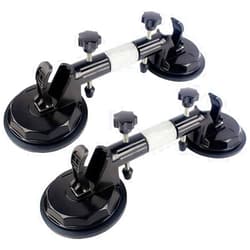 Bomeiqee 2Pcs Granite Seam Setter, Adjustable Vacuum Suction Cup, Seamless Stone Seam Setter for Seam Joining and Leveling, Professional Countertop Installation Tool for Granite, Stone, Marble, Slab (2Pcs)