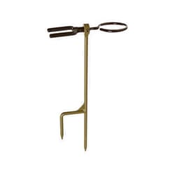 HME High Performance Portable Easy-To-Install Versatile Durable Archer's Ground Bow Stake with 360-Degree Rotating Fork - Arrow Ring Included
