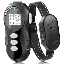 DDZ Rechargeable Dog Training Collar with Remote - Waterproof Dog Shock Collar, E Collar, for 20-150 lb Dogs, with Flashlight, Beep, Vibration, Shock 4 Training Modes for Large Medium Small Dogs