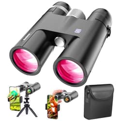 Bedeny 18X50 High Powered Binoculars for Adults with Upgraded Phone Adapter, Tripod and Tripod Adapter,Waterproof Compact Binoculars with Low Light Vision for Bird Watching,Travel,Sightseeing