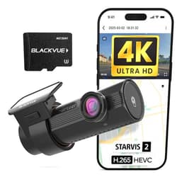 BlackVue DR970X-1CH Plus II Dash Cam – 4K UHD Front with STARVIS 2 & HDR, Fast Boot, USB-C, Video Playback via Wi-Fi, Cloud Remote Access, Smart Parking Mode (64GB)