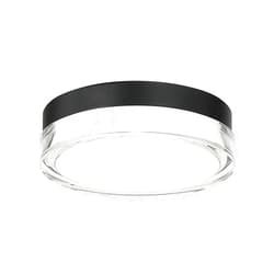 WAC Lighting dweLED, Dot 9in LED Round Flush Mount 3500K in Black