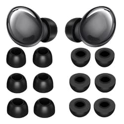IiEXCEL 6 Pairs Memory Foam Galaxy Buds Pro Ear Tips Buds, S/M/L 3 Size Replacement Reduce Noise Fit in Case Comfortable Earbuds Compatible with Samsung Galaxy Buds Pro/Galaxy Buds 2 Pro - Black