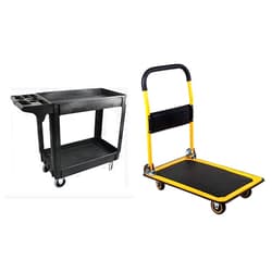 MaxWorks 80855 500-Pound Service Cart with Two Trays 30