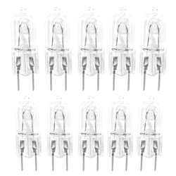 12Vmonster 10 Pack-G8 20Watt 120V Halogen Light Bulbs T4 JCD Type 120V Bi-Pin Base Shorter 1-1/4