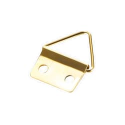 uxcell Triangle Ring Picture Hangers, 24mm x 18mm Golden Assortment Kit for Photo Hanging Solutions, 50 Pcs