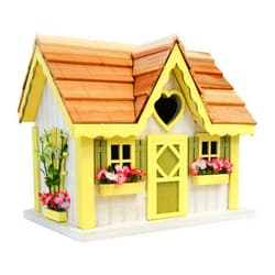 Home Bazaar HB-9516S Sweetheart Cottage Birdhouse, Multi