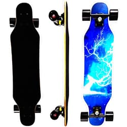 Defeilaisport 31In Kids Longboard Skateboard 7 Layers Pro Complete Carving Cruiser longboards for Beginner