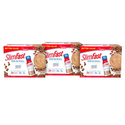 SlimFast Original Cappuccino Delight Shake – Ready to Drink Weight Loss Meal Replacement – 10g Protein – 11 Fl. Oz. Bottle – 8 Count (Pack of 3) - Pantry Friendly