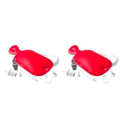 Flents Douche and Enema Combination Kit for Men and Women, Large Capacity, Multipurpose Cleaning System, Made with Comfortable Material, Red (1.66 L) (Pack of 2)