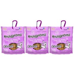 Loving Pets 3 Pack of Chicken Houndations Small Dog, Puppy, and Training Grain-Free Treats, 4 Ounces Each, Made in The USA