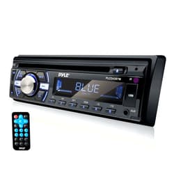 Pyle Boat Bluetooth Marine Stereo Receiver - Marine Head Unit Din Single Stereo Speaker Receiver - Wireless Music Streaming, Hands-Free Calling, CD Player/MP3/USB/AUX/ AM FM Radio -PLCD43BTM (Black)