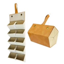 LONGJET CRAFTING THE CORE LJ Longjet Sunglasses Organizer Travel Glasses Case 5 Slots Multiple Pairs Eyeglasses Storage Box Hanging Eyewear Holder