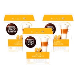 Dolce Gusto Nescafe Dolce Gusto Coffee Pods, Latte Macchiato, 16 capsules, Pack of 3