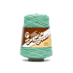 Lily Sugar N Cream Cones Jade Mist Yarn - 1 Pack of 400g/14oz - 100% Cotton - #4 Worsted (Medium) - 674 Yards - Knitting/Crochet